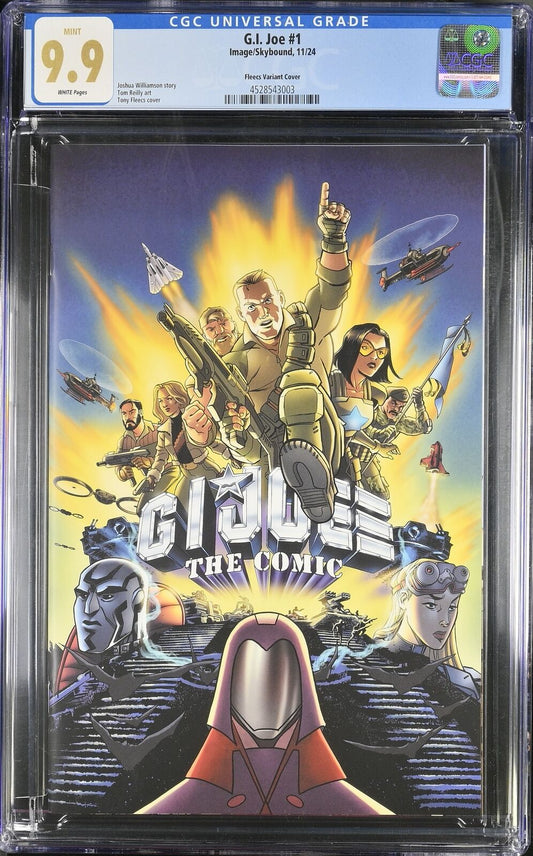 GI Joe 1 CGC 9.9 Tony Fleecs Variant HIGHEST GRADED RARE Skybound Insiders Movie