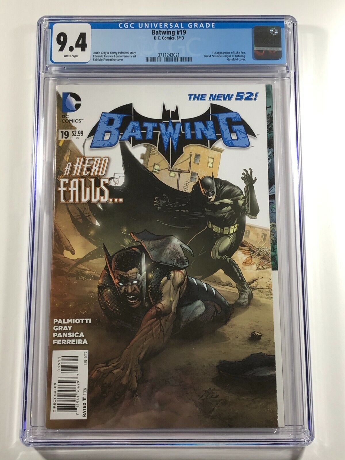 Batwing #19 CGC 9.4 - 1st Luke Fox - DC Comics 2013 - Batman New 52 | Not 9.8