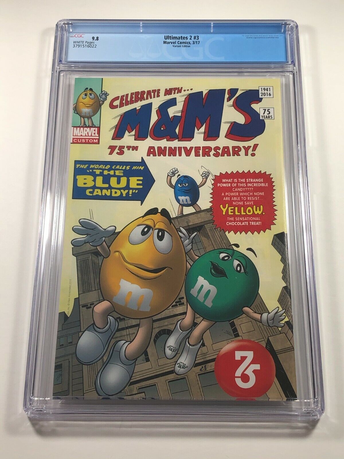 Ultimates 2 #3 CGC 9.8 Hans Variant - America Chazez Cap Marvel Comics 2017