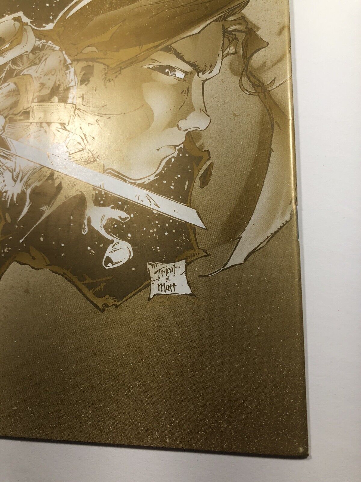 Creed and Teenage Mutant Ninja Turtles 1 RARE GOLD Variant 1200 Print Lightning