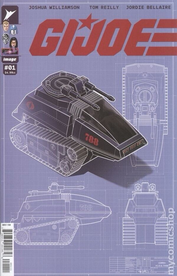 GI Joe #1 HISS TANK Variant 1:50 NM Skybound Image 2024