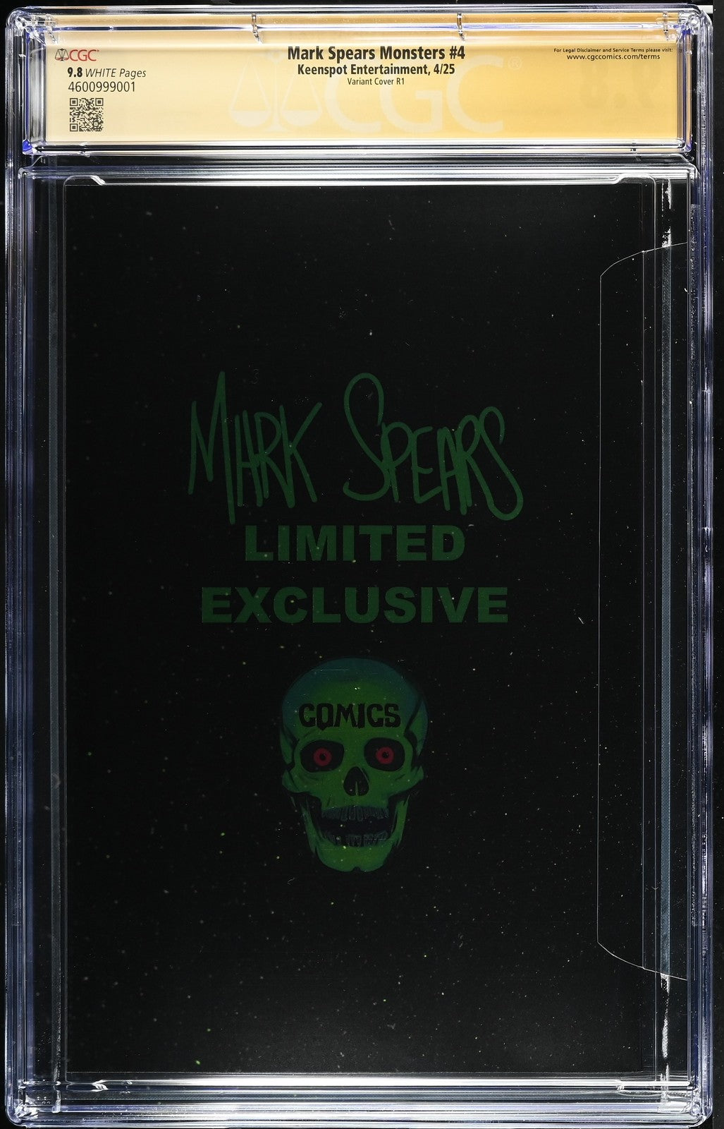 Mark Spears Monsters #4 CGC SS 9.8 FOIL VARIANT only 100 Printed! Keenspot 2025