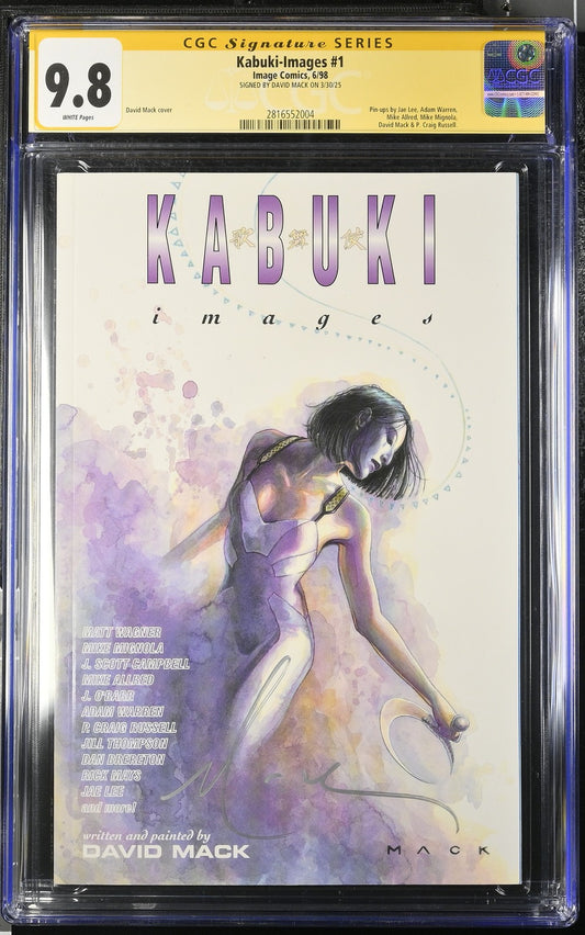 Kabuki Images #1 CGC SS 9.8 David Mack Signed POP 4!  Image Comics 1998