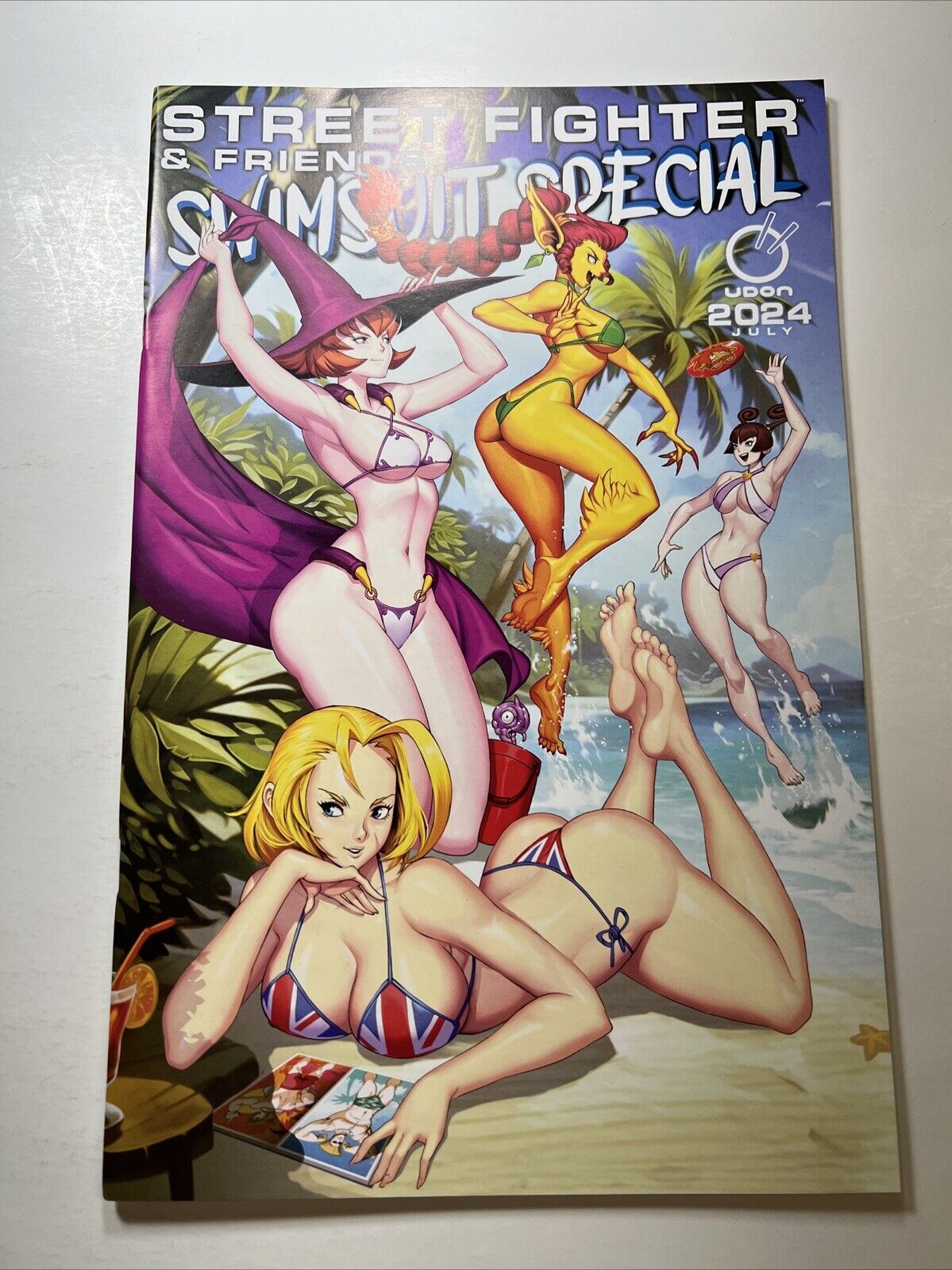 SDCC 2024 Street Fighter & Friends Swimsuit Special #1 Covers 1 & 2 UDON VF/NM