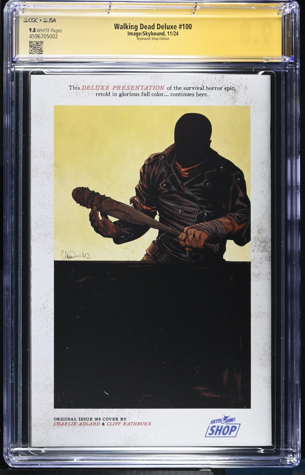 Walking Dead Deluxe 100 CGC JSA 9.8 Signed Robert Kirkman RARE Image Comics