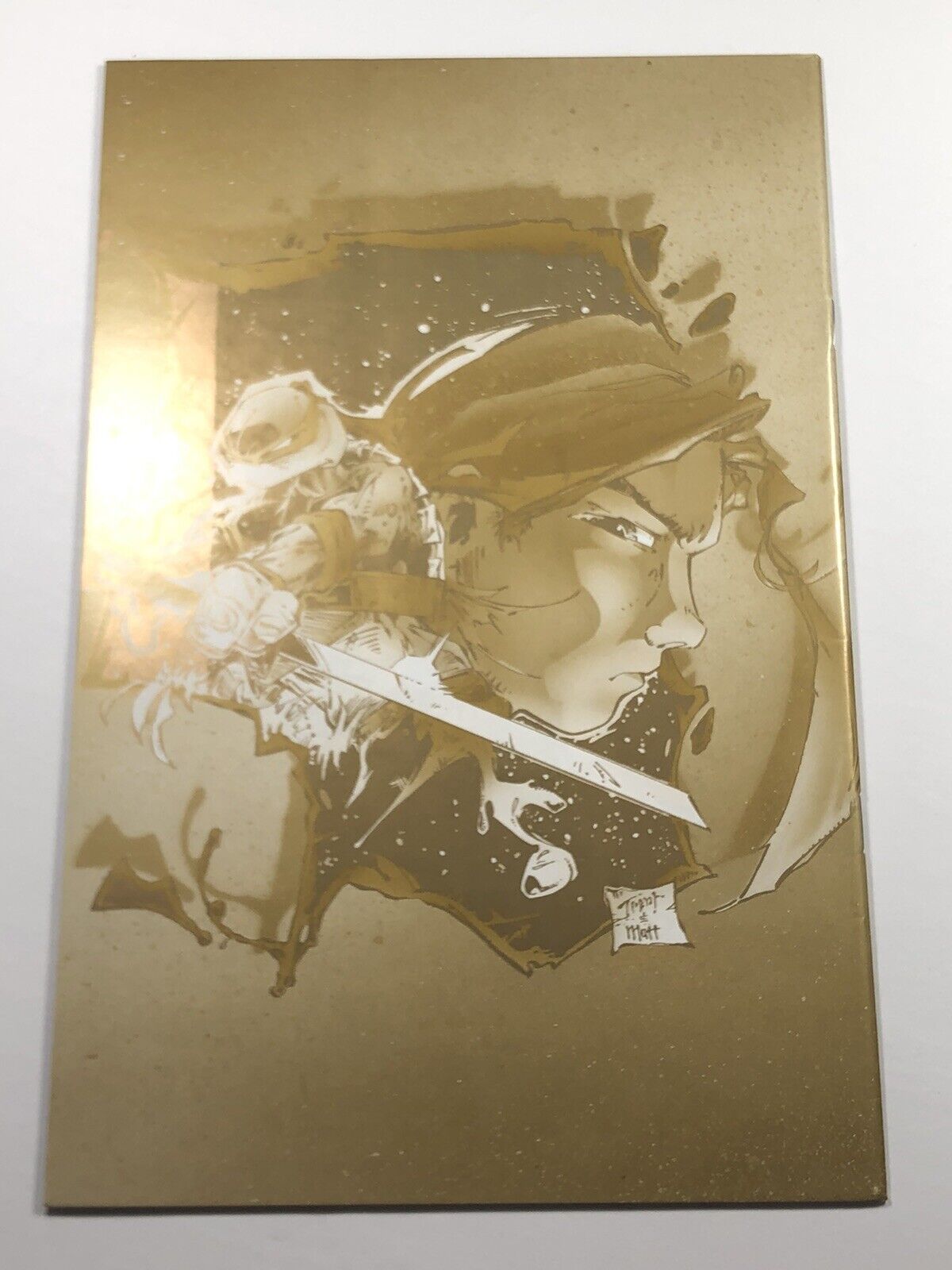 Creed and Teenage Mutant Ninja Turtles 1 RARE GOLD Variant 1200 Print Lightning