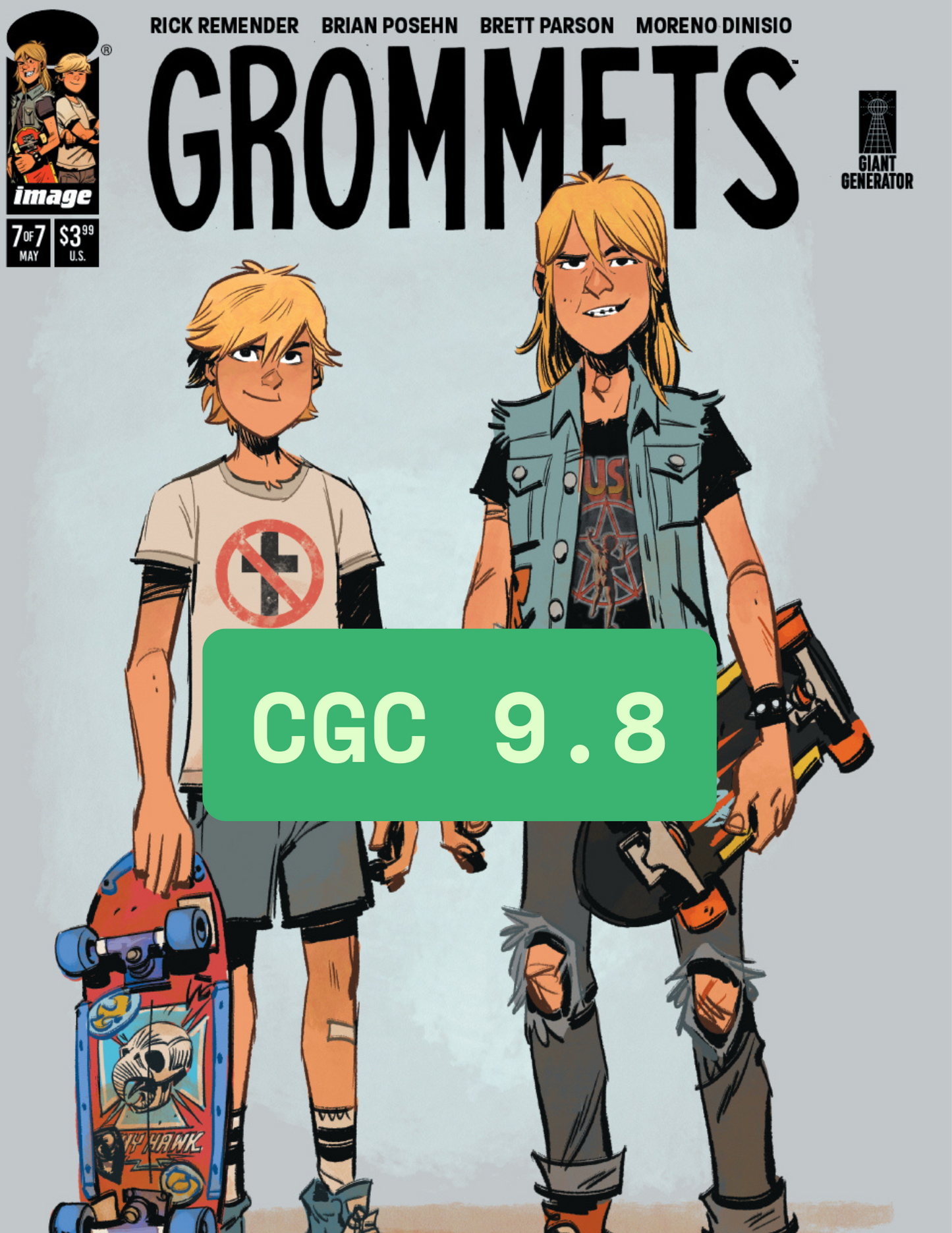 CGC 9.8 Grommets #7 Beyond Wednesdays Crew Variant!