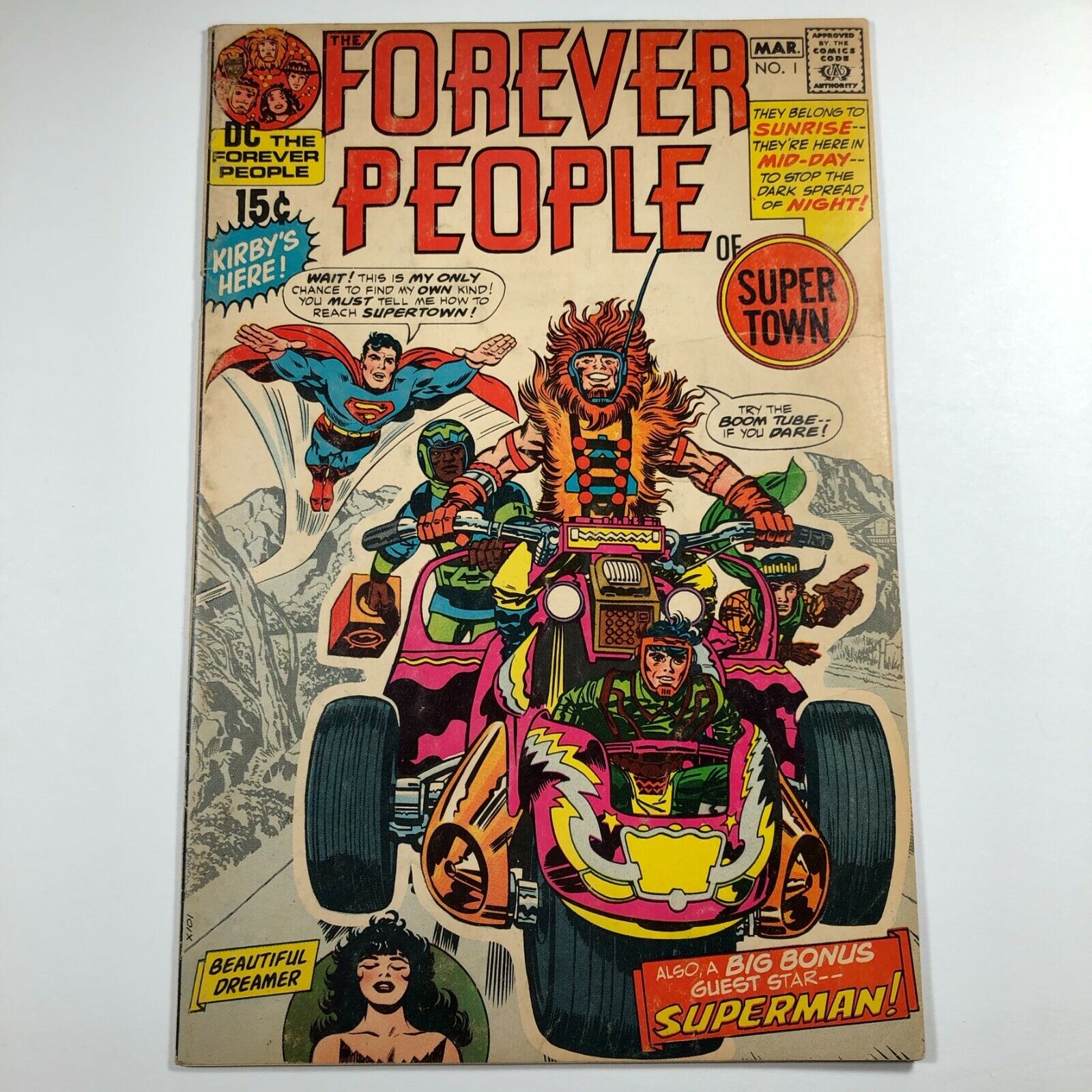 Forever People 1 - First Full Darkseid - DC Comics 1971 - Jack Kirby - Superman