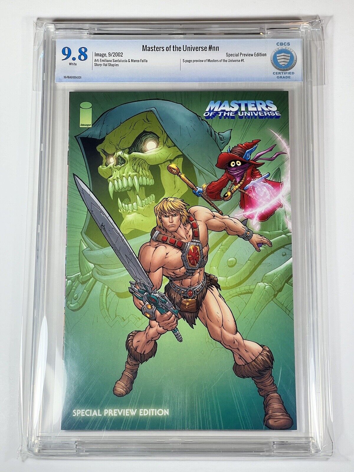 Masters of the Universe Special Preview #nn CBCS 9.8 Image 2002 Rare Skeletor