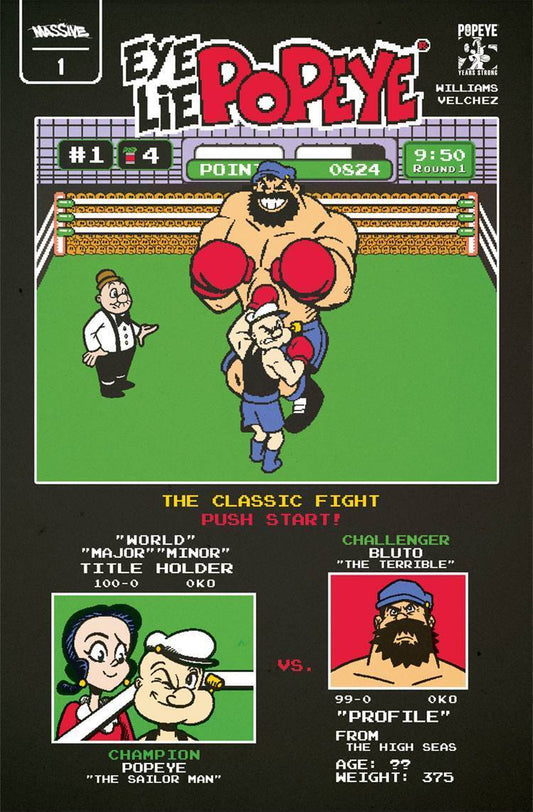 Eye Lie Popeye 1 D Video Game Nintendo Tyson Punchout Variant 2024 Massive Comic