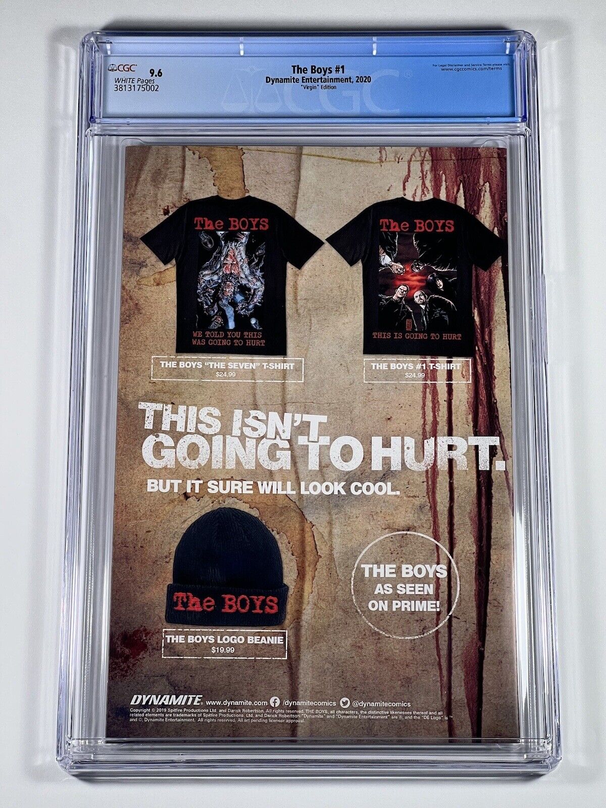 The Boys #1 CGC 9.6 Virgin Kickstarter Variant - Dynamite Entertainment 2020