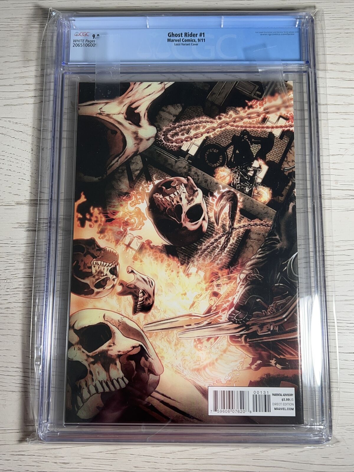 Ghost Rider #1 CGC 9.8 Lozzi Variant 2011 - 1st Alejandra Jones - RARE Marvel