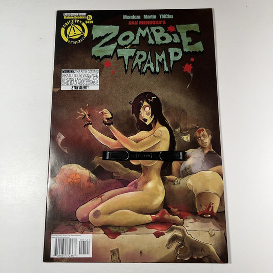 Zombie Tramp 1 Risque Variant Action Lab 1st Print RARE Mendoza 2014 Danger Zone