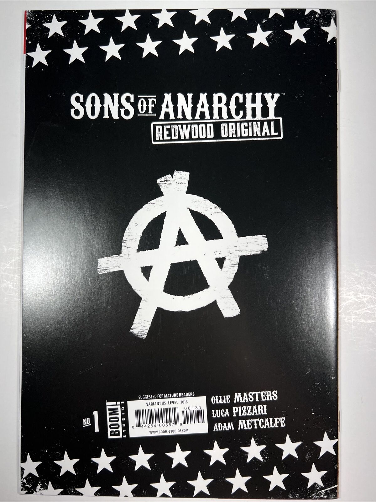 Sons of Anarchy 1 Jax Tattoo Variant BOOM! Studios Comic RARE Redwood Original