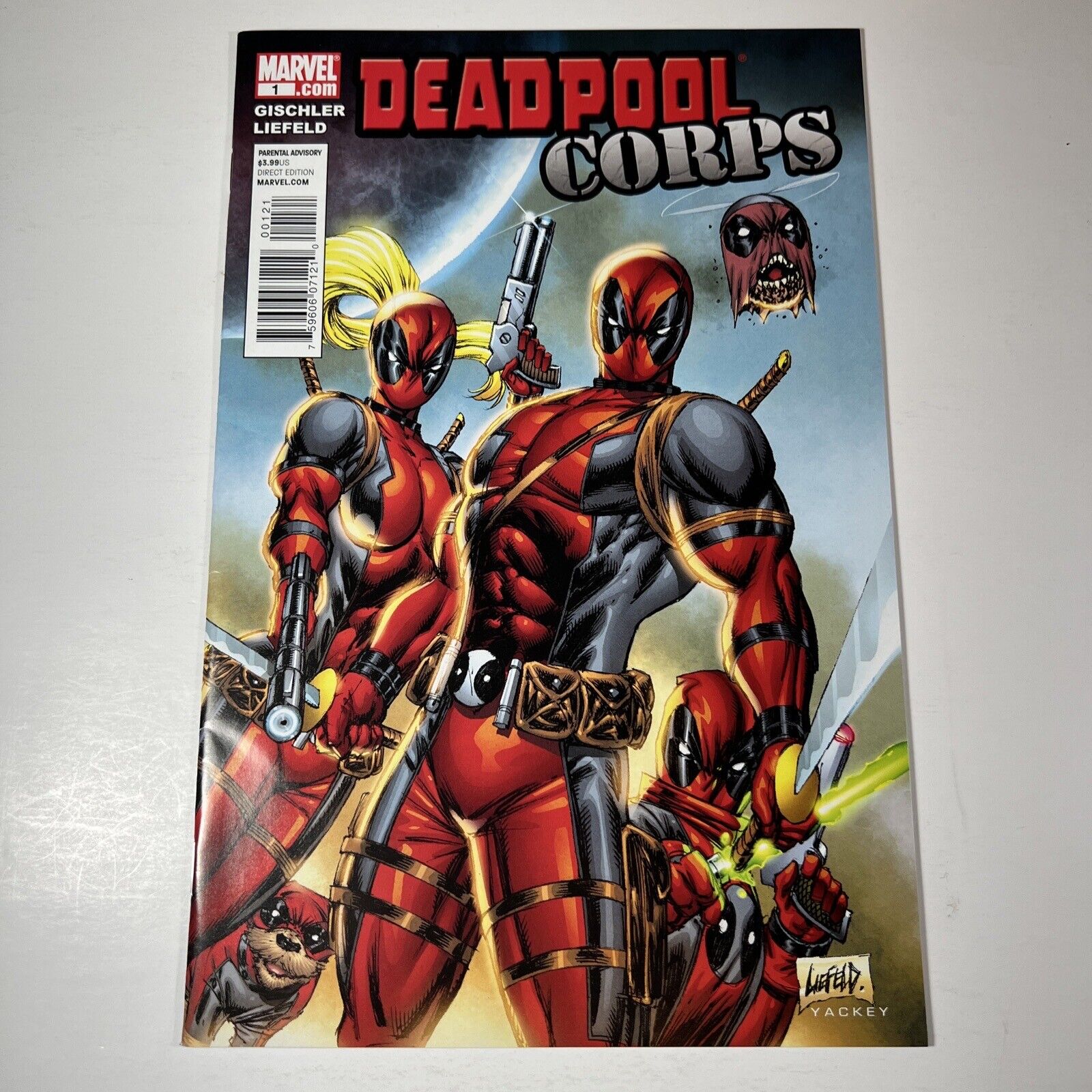 Deadpool Corps 1 Liefeld Variant Marvel Comics 2010 Lady Deadpool - Cable 98