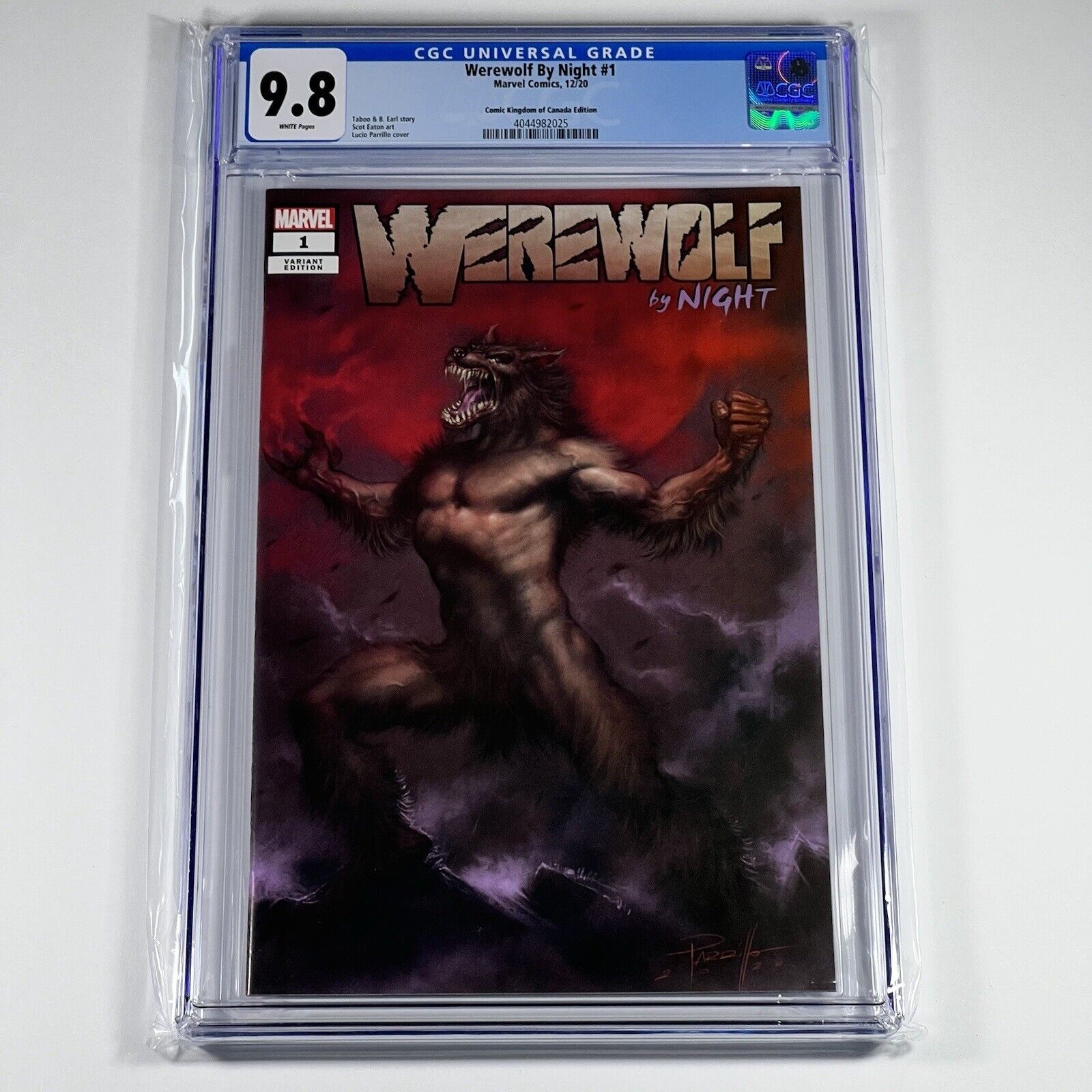 Werewolf By Night #1 Lucio Parrillo Variant CGC 9.8 1st Jake Gomez Marvel 2020