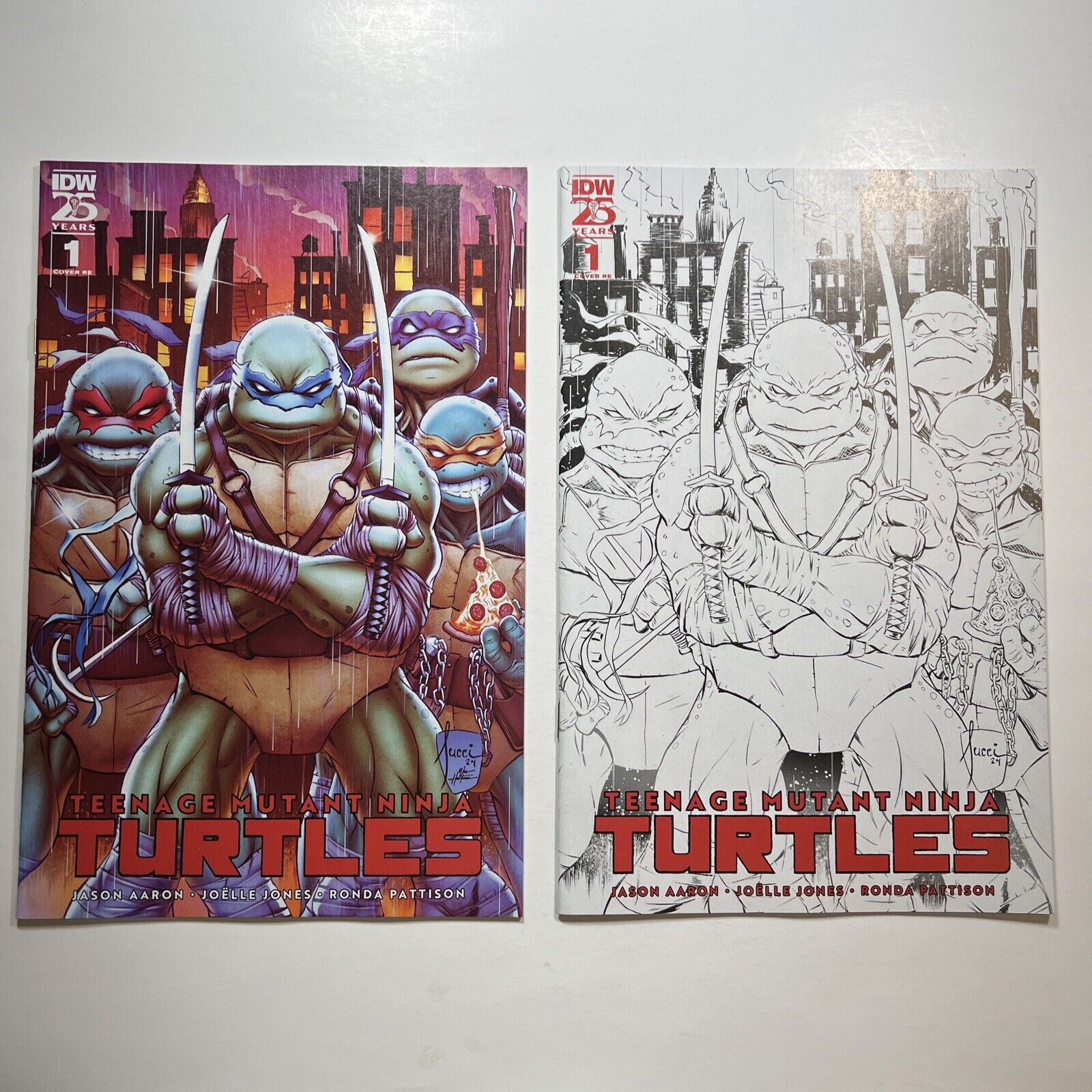 Teenage Mutant Ninja Turtles 1 BOTH COVERS SDCC 2024 EXCLUSIVE PX Previews TMNT