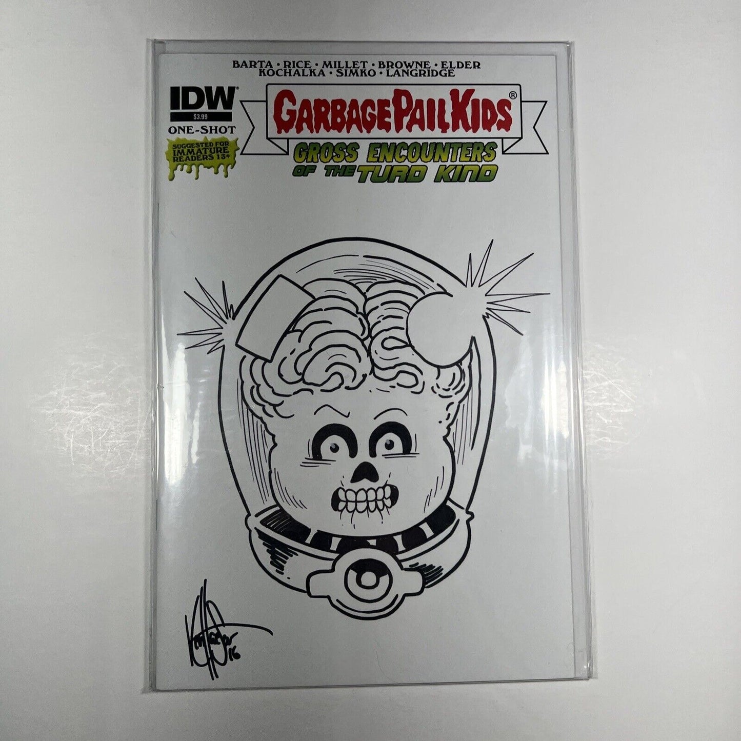 Garbage Pail Kids Gross Encounters 1 Ken Haeser Original Art Dynamic Forces COA