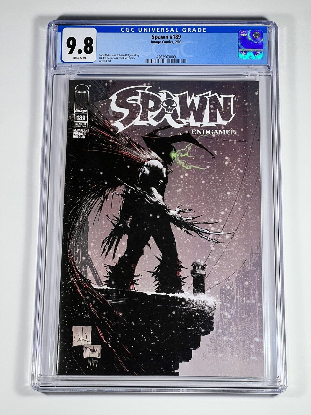 Spawn #189 CGC 9.8 IMAGE Comics 2009 Todd McFarlane - While Portacio