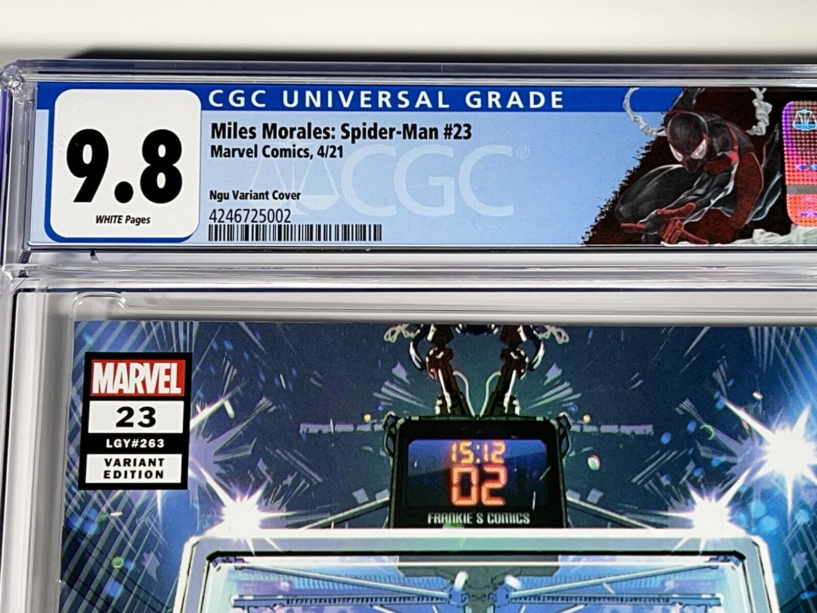 Miles Morales Spider-Man #23 CGC 9.8 SET Kael Ngu Marvel 2021 Basketball Variant