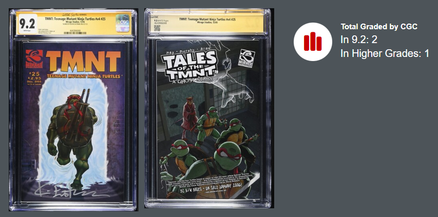 Teenage Mutant Ninja Turtles 25 CGC SS 9.2 Kevin Eastman MIRAGE 2005 RARE