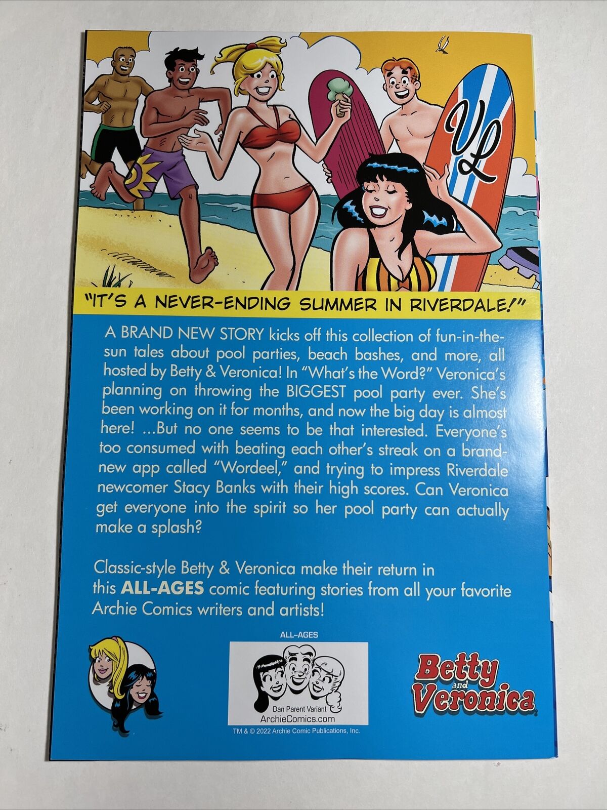 Betty Veronica Friends Forever Summer Surf Party 1 1st Stacy Banks SDCC SIGNED