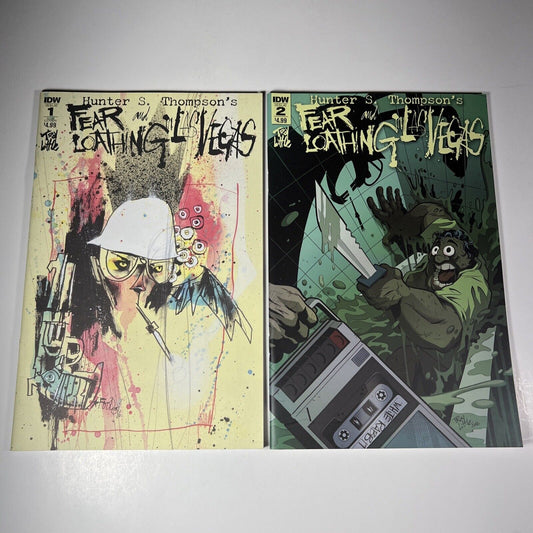 Fear and Loathing In Las Vegas Issue #1 & 2 Variant Covers Jim Mahfood IDW Comic