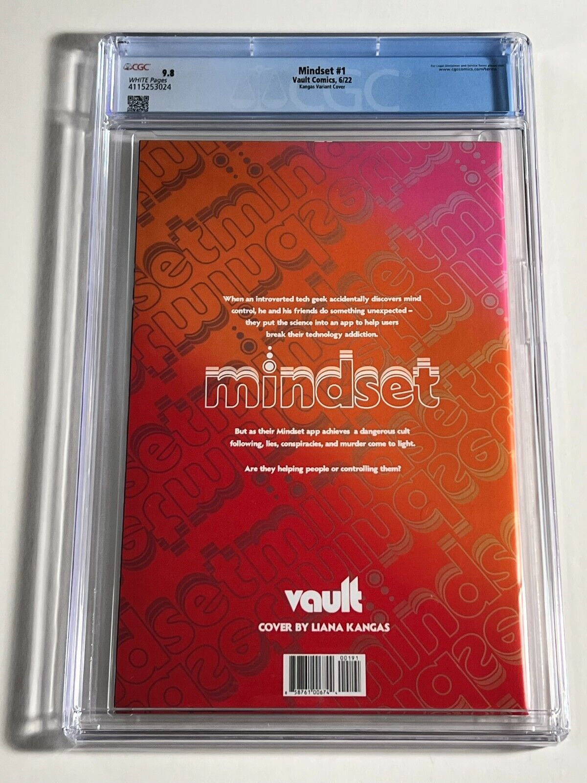 Mindset #1 CGC 9.8 SDCC Variant only 50 printed! 1 of 2 9.8s! Most were signed