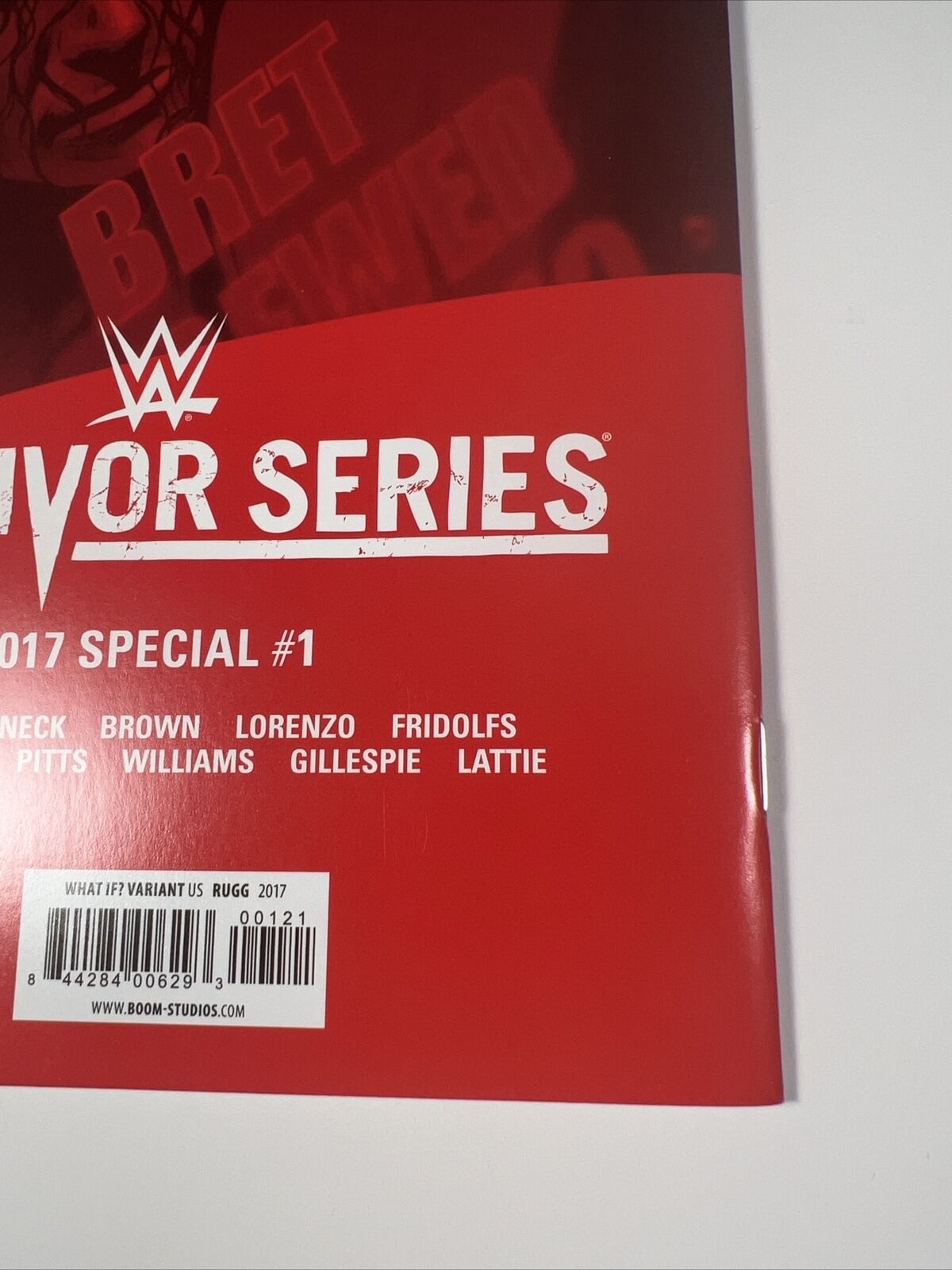 WWE What If Bret Screwed Shawn 1 RARE 1:15 Variant 2017 Survivor Series Jim Rugg