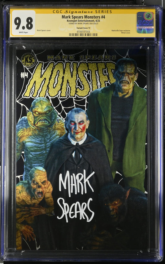 Mark Spears Monsters #4 CGC SS 9.8 METAL VARIANT only 10 Printed! Keenspot SQUAD