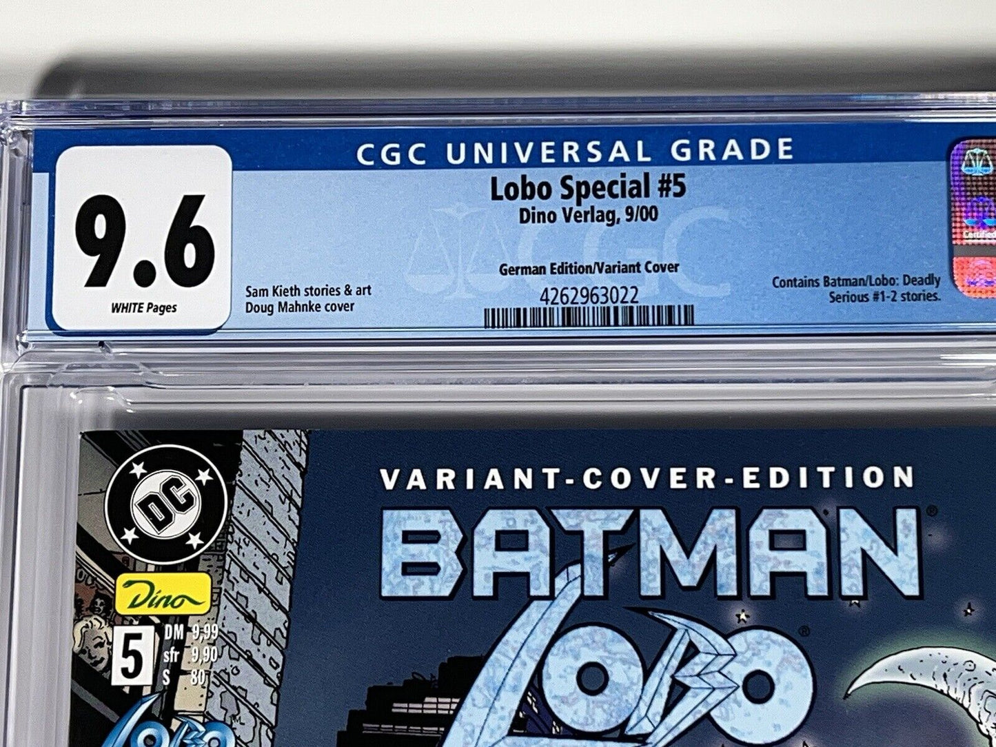 Lobo Special #5 CGC 9.6 Batman German Variant Dino Verlag 2000 Rare Doug Mahnke