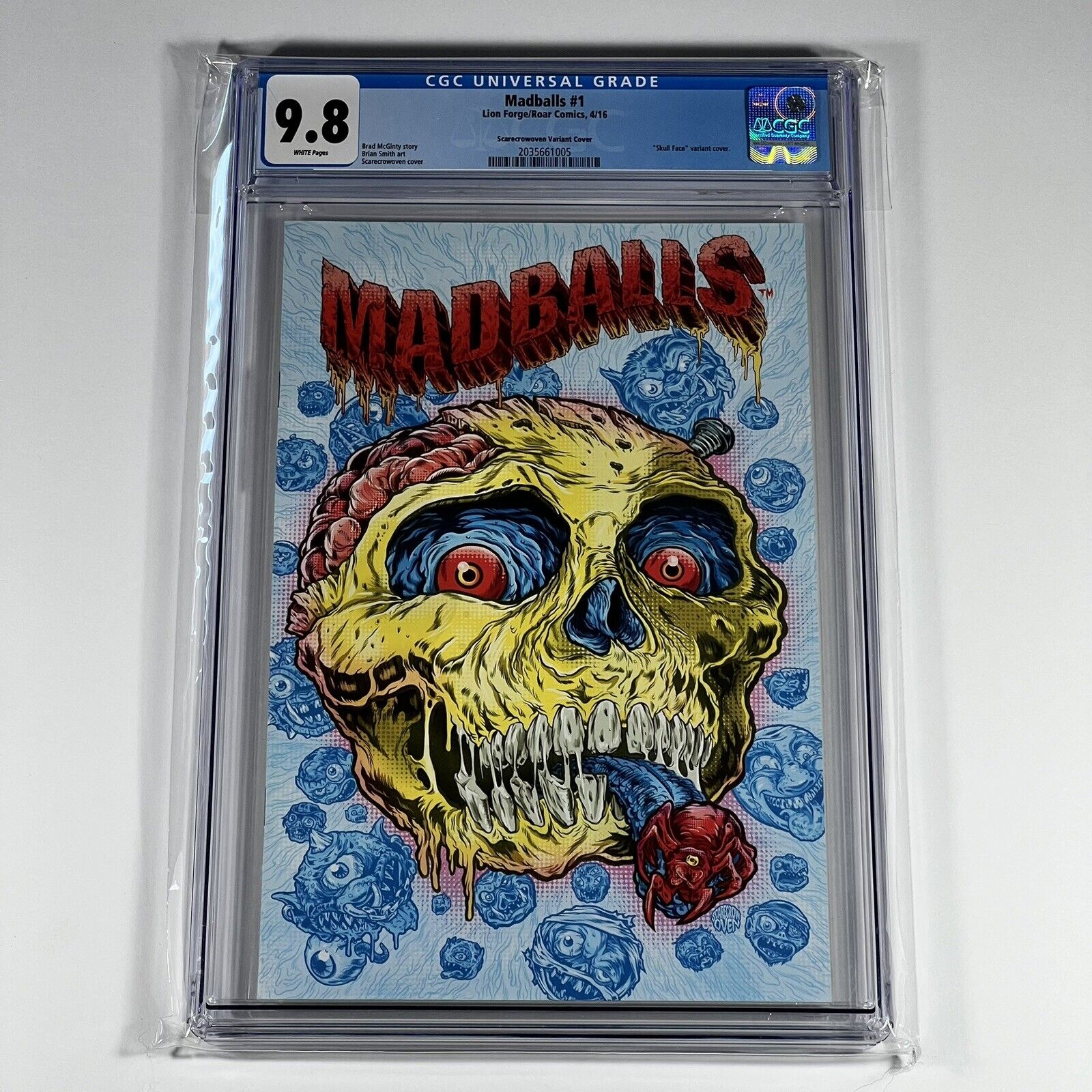 Madballs #1 CGC 9.8 Scarecrowoven Variant - Rare! Lion Forge Roar Comics 2016