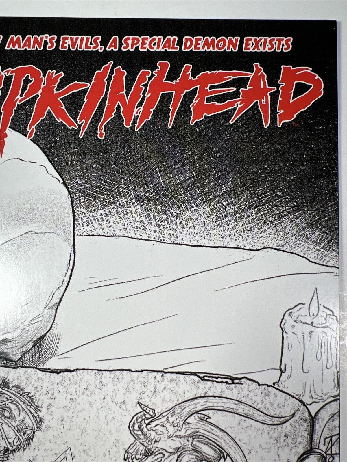 Pumpkinhead 3 RARE 1:20 Black & White Variant Blacky Shepherd Dynamite Comics