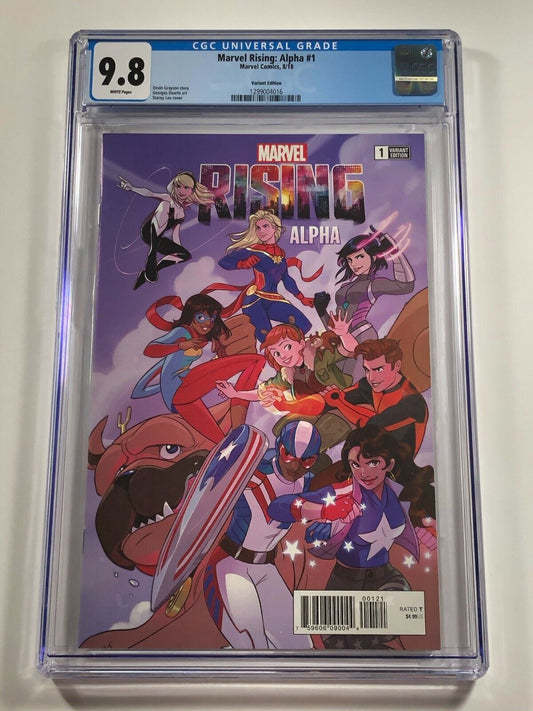 Marvel Rising : Alpha #1 CGC 9.8 Stacey Lee Variant - Captain Marvel Kamala Khan