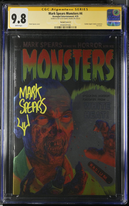 Mark Spears Monsters Foil Variant #4 CGC SS 9.8 ONLY 1! Golden Apple Keenspot