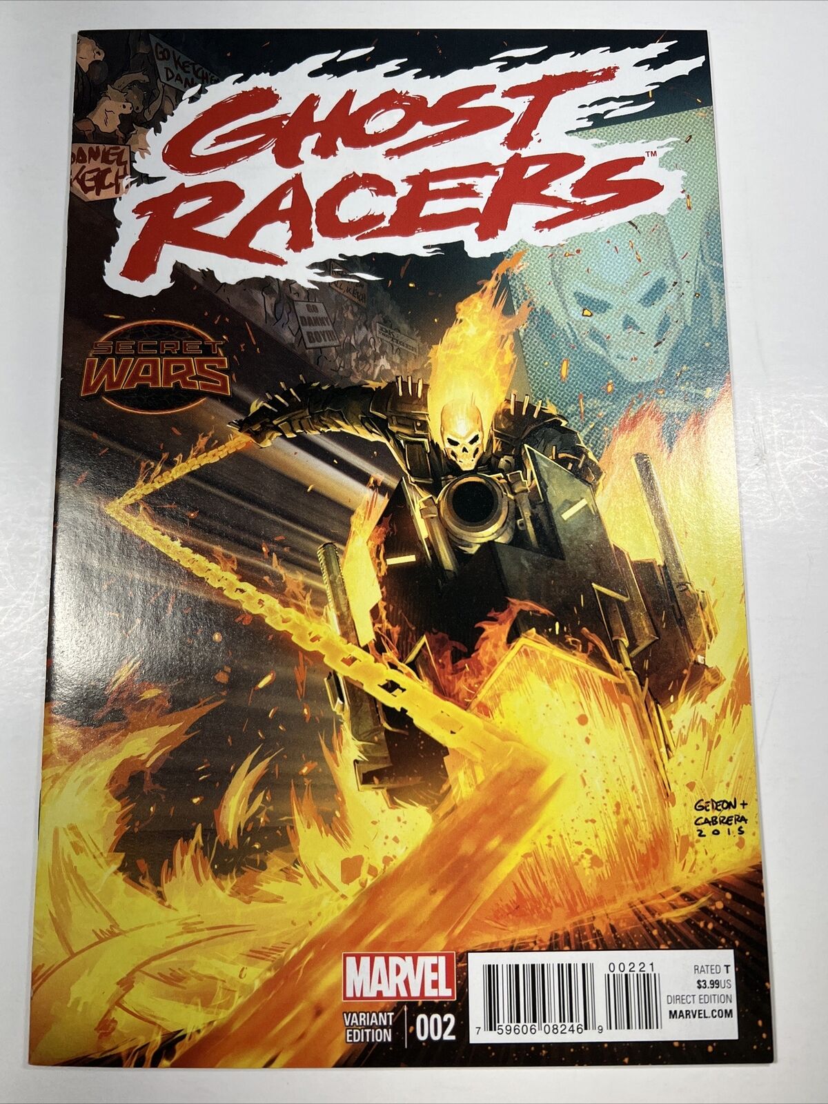 GHOST RACERS #2 VARIANT 1:25 NM Juan Gedeon RARE HTF GHOST RIDER Marvel Comics