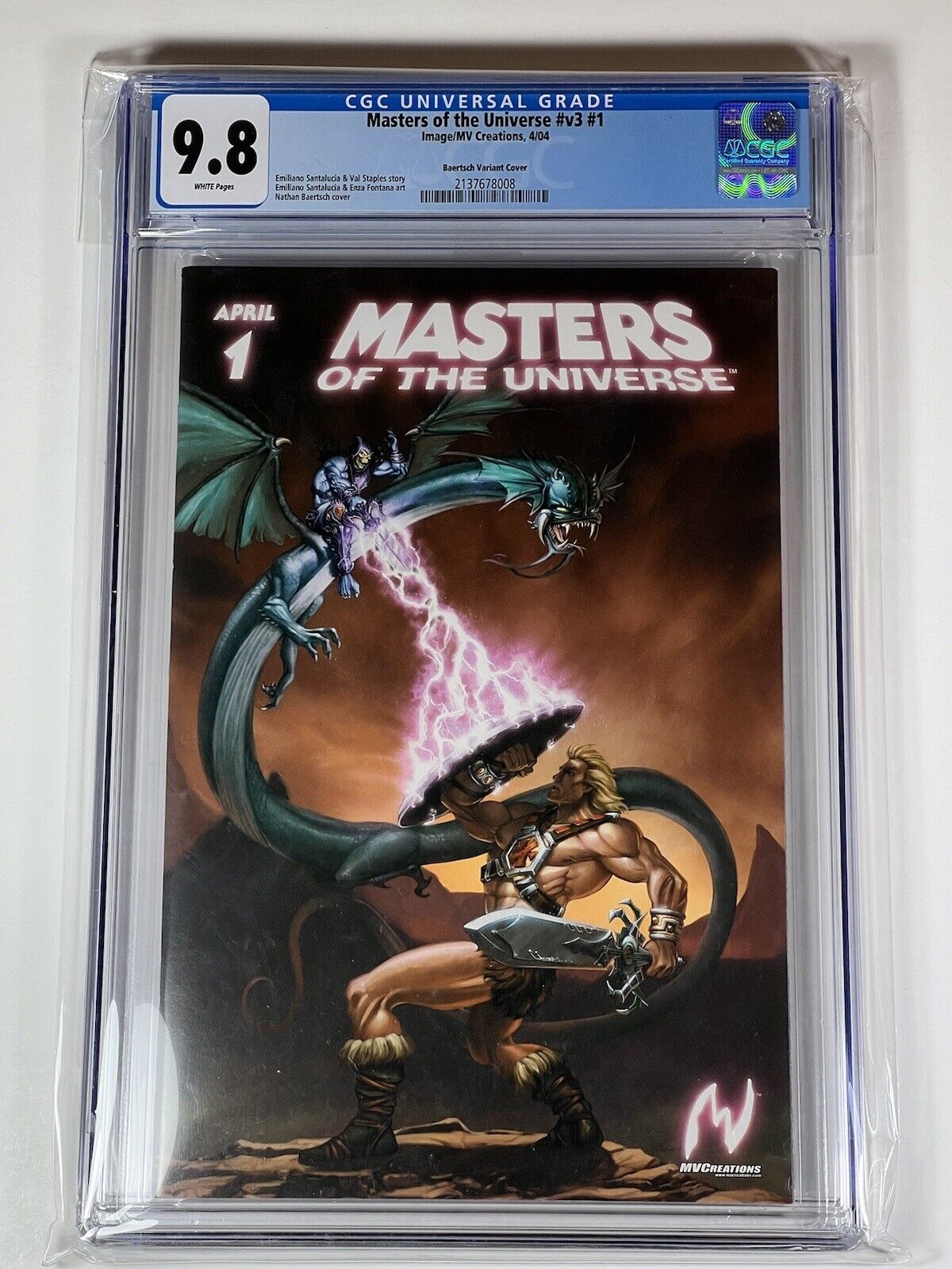 Masters of the Universe 1 CGC 9.8 Baertsch Variant MVCreations Image 2004 LE 500