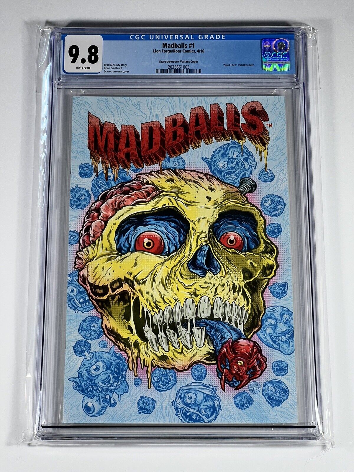 Madballs #1 CGC 9.8 Scarecrowoven Variant - Rare! Lion Forge Roar Comics 2016