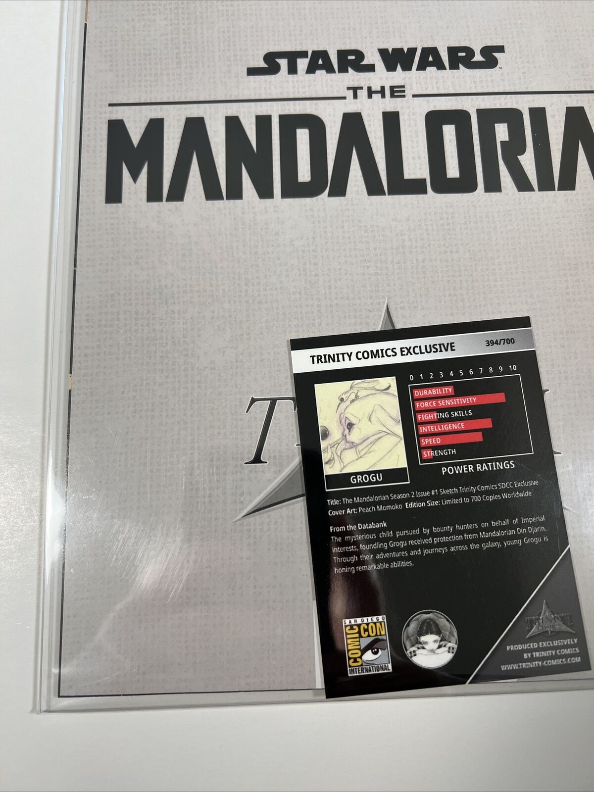 Star Wars The Mandalorian S2 #1 Peach Momoko B&W SDCC 2023 Variant + Trade 700!