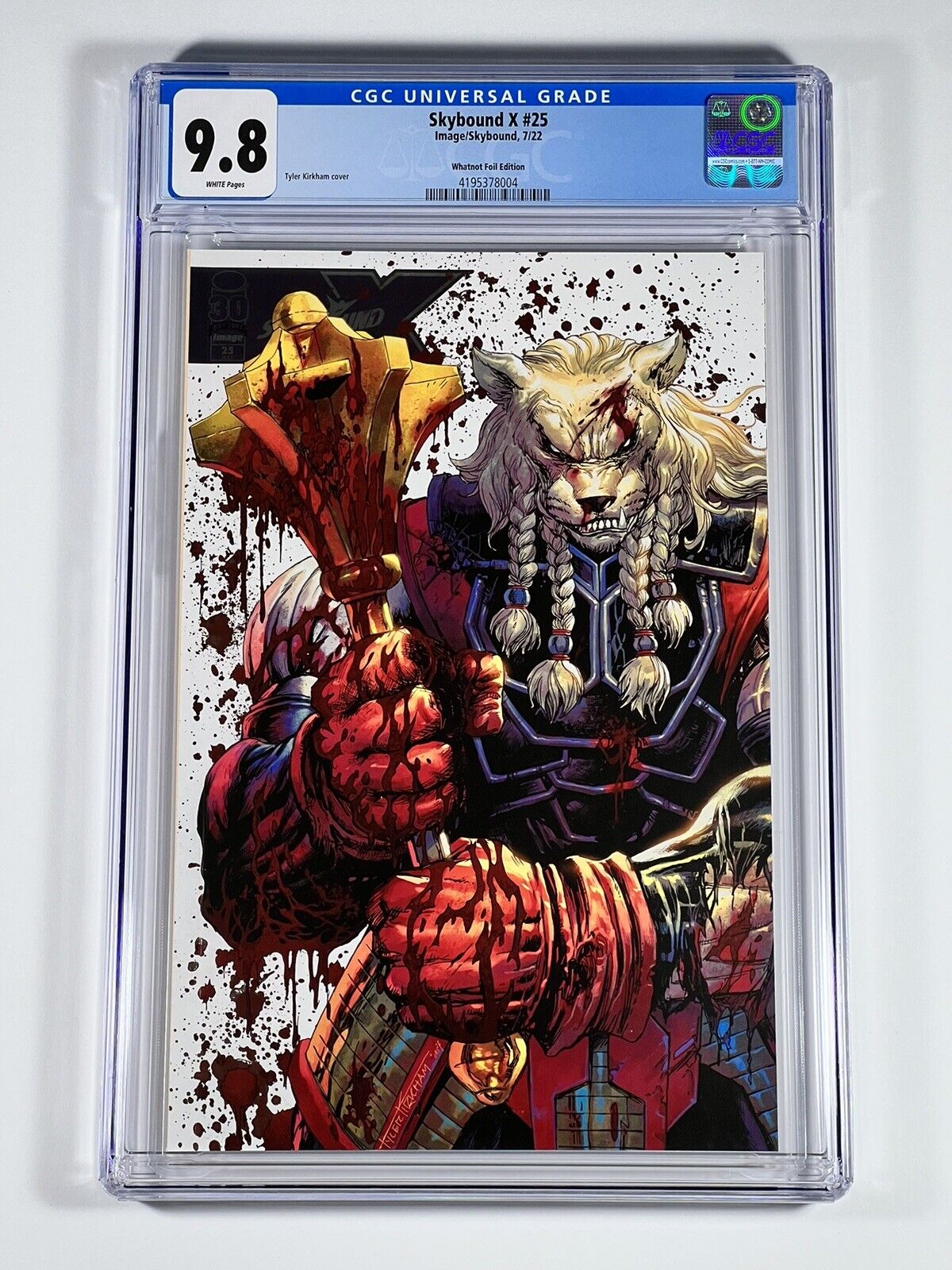 Skybound X 25 BATTLEBEAST FOIL VARIANT CGC 9.8 - Tyler Kirkham Skybound 2022