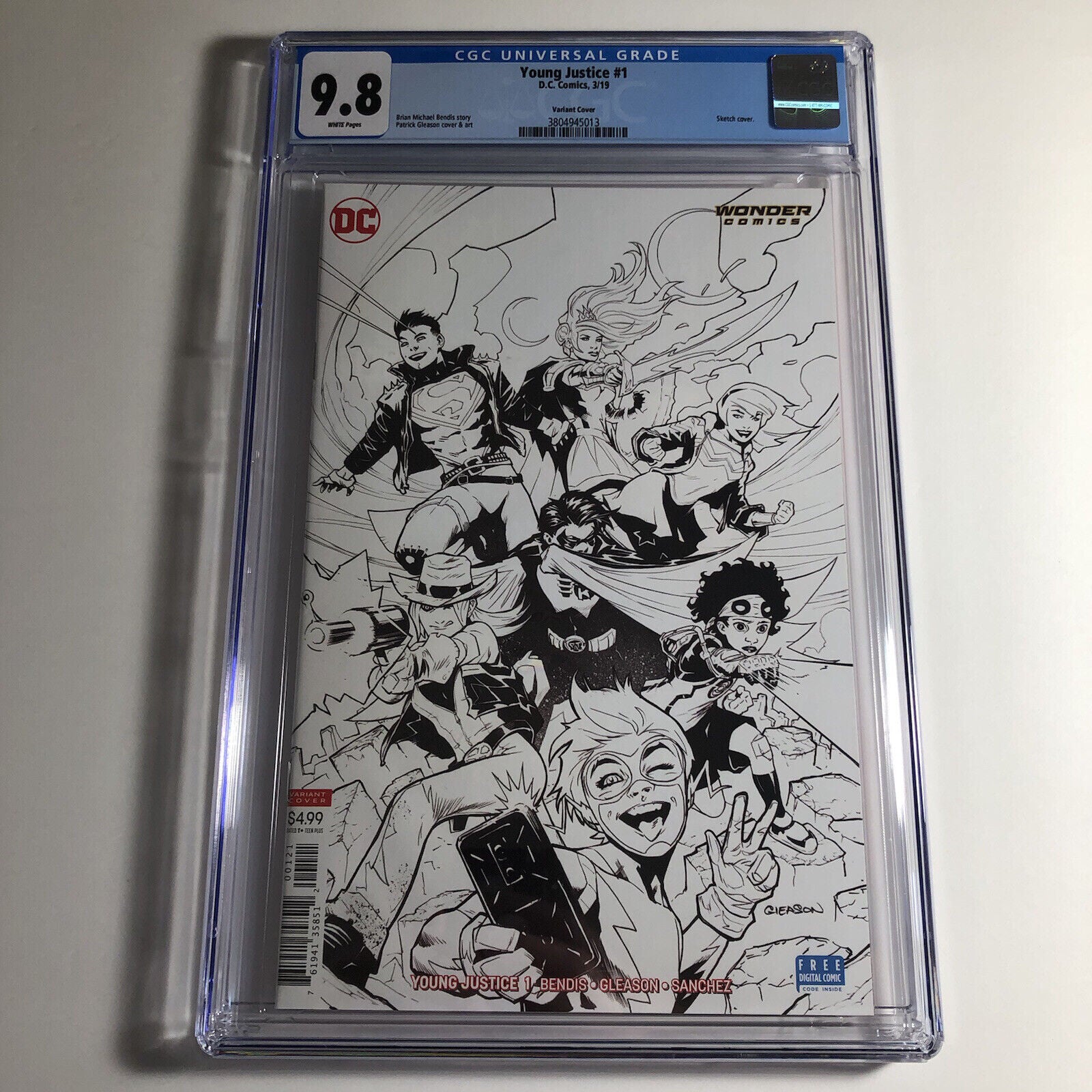 Young Justice #1 CGC 9.8 Sketch Variant DC Comics 2019 - Multiple 1st Appearance