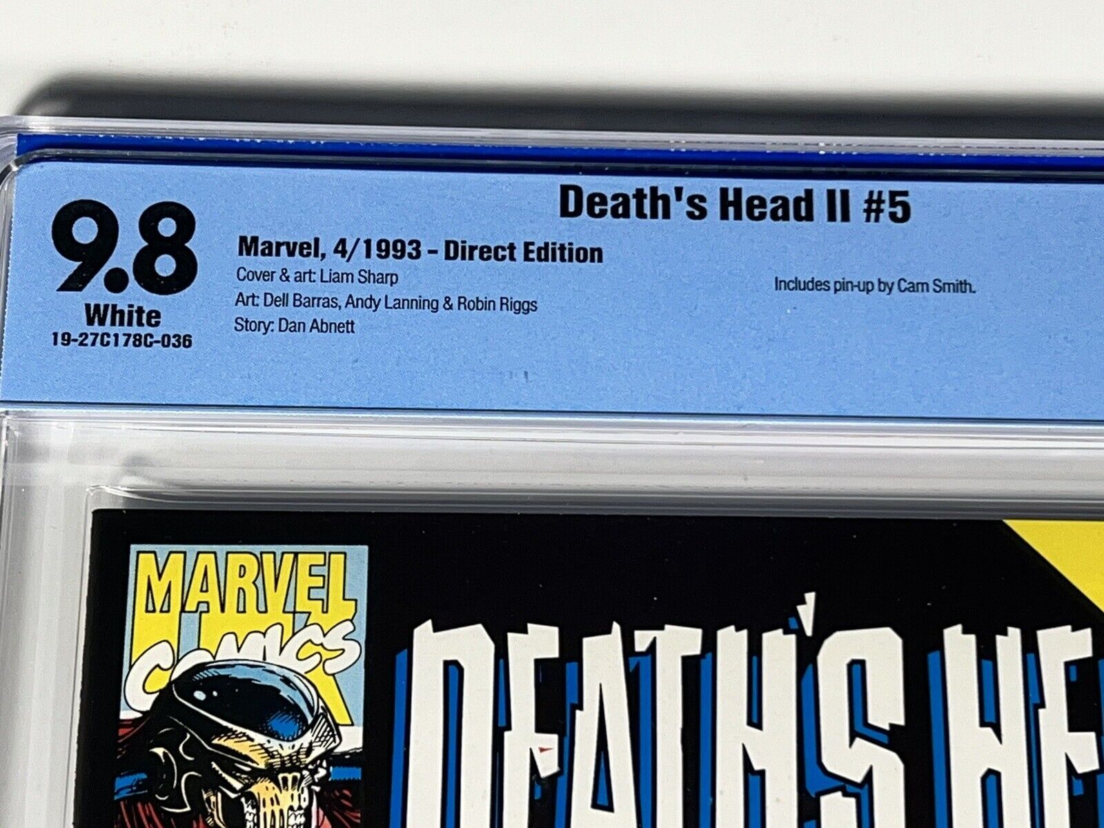 Death's Head II 5 CBCS 9.8 Marvel Comics 1993 White Pgs Awesome Cover not CGC