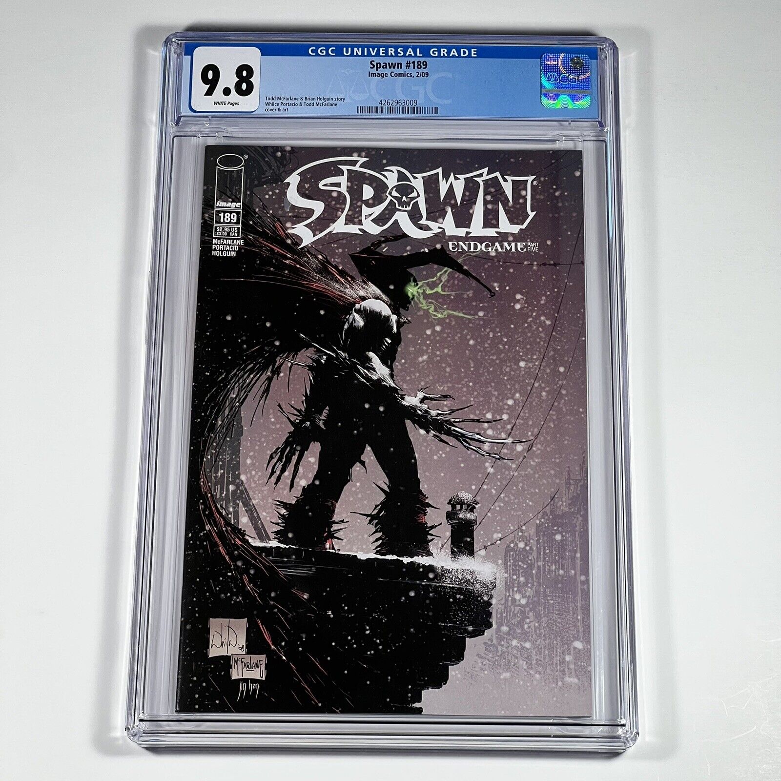 Spawn #189 CGC 9.8 IMAGE Comics 2009 Todd McFarlane - While Portacio