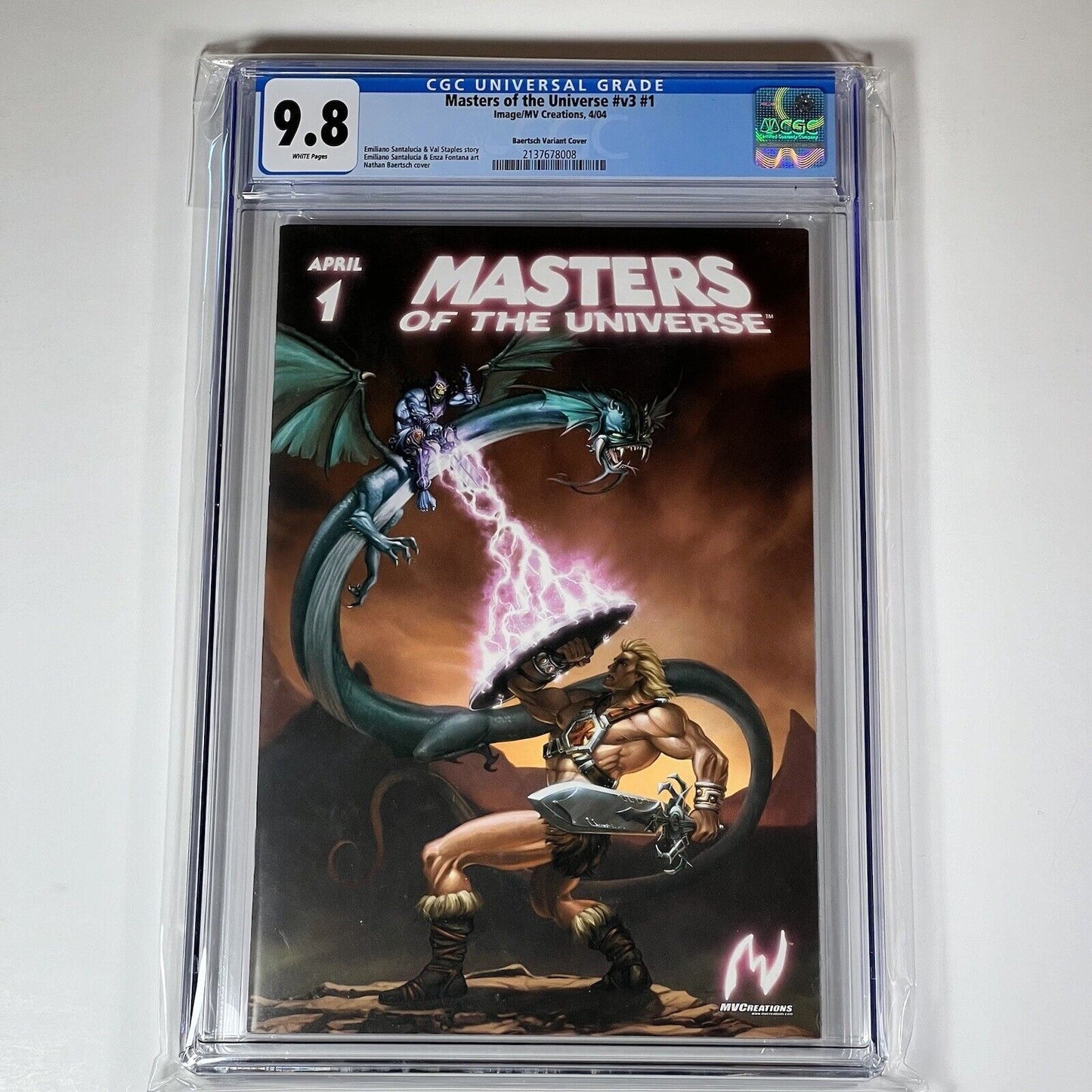 Masters of the Universe 1 CGC 9.8 Baertsch Variant MVCreations Image 2004 LE 500