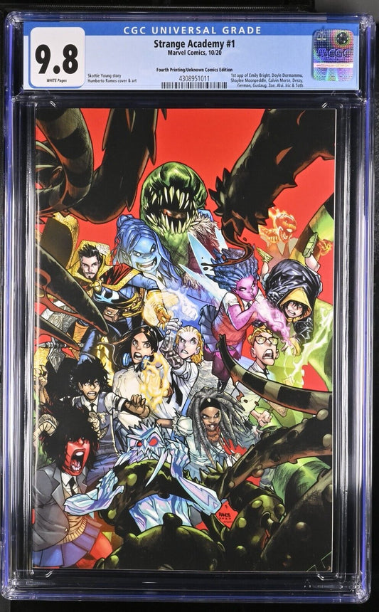 Strange Academy 1 CGC 9.8 Variant 4th Print Virgin 10/20 Marvel Comics