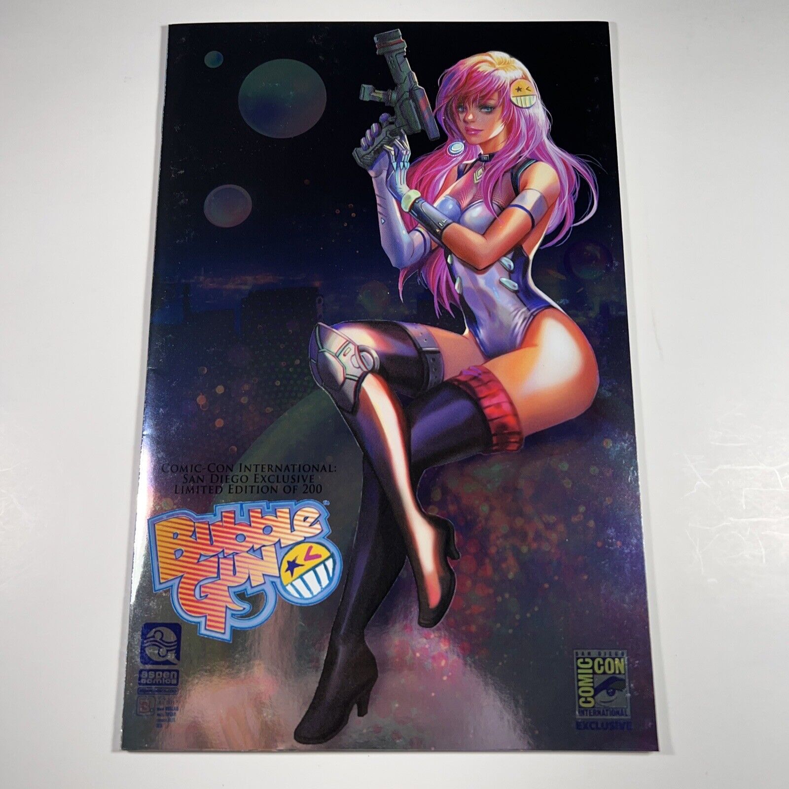 Bubble Gun 3 Vol 2 Only 200 Printed! 2017 Aspen Comics Variant SDCC San Diego