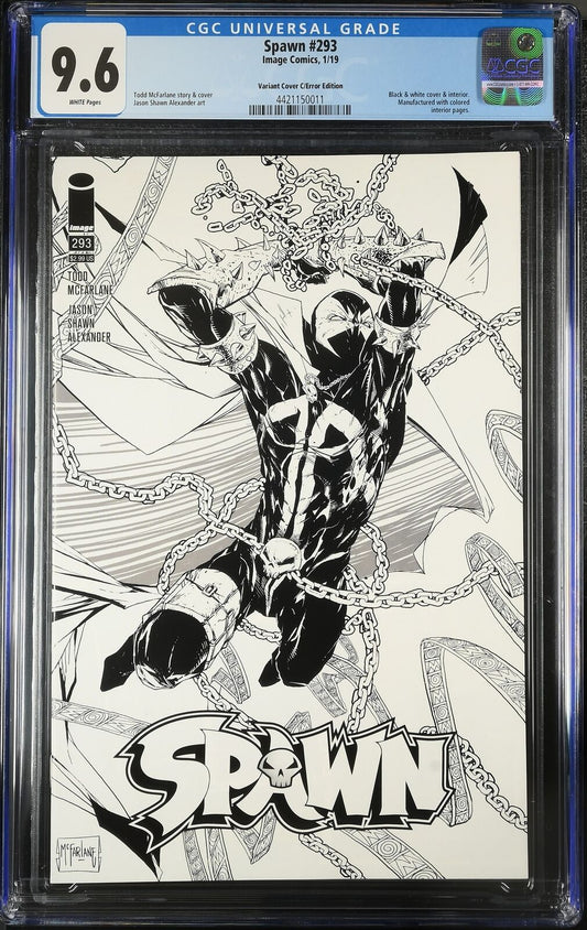 Spawn 293 CGC 9.6 ERROR Sketch Variant Image Comics Todd McFarlane 2019