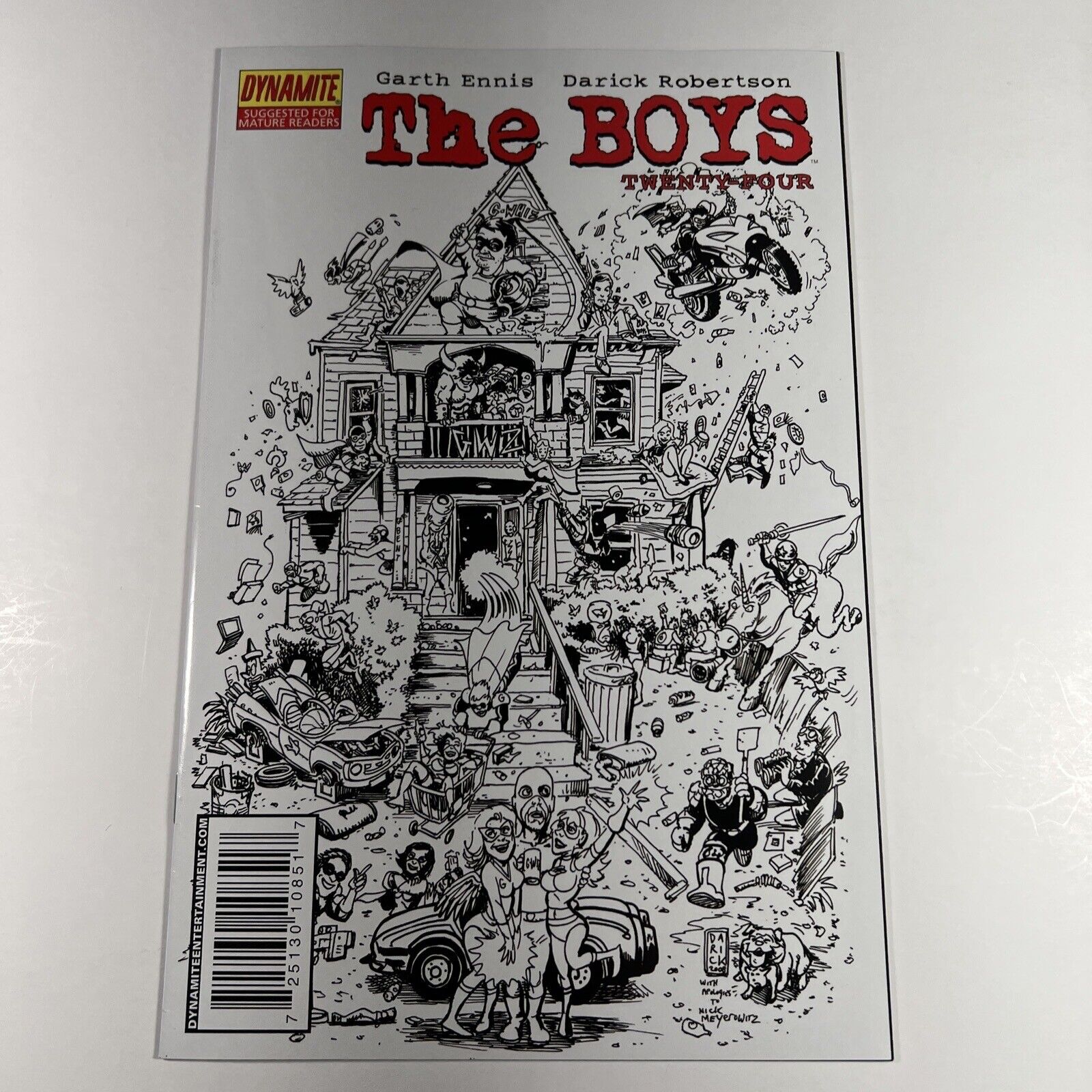 The Boys #24 Sketch Variant Animal House Dynamite Entertainment 1st G-WIZ Amazon