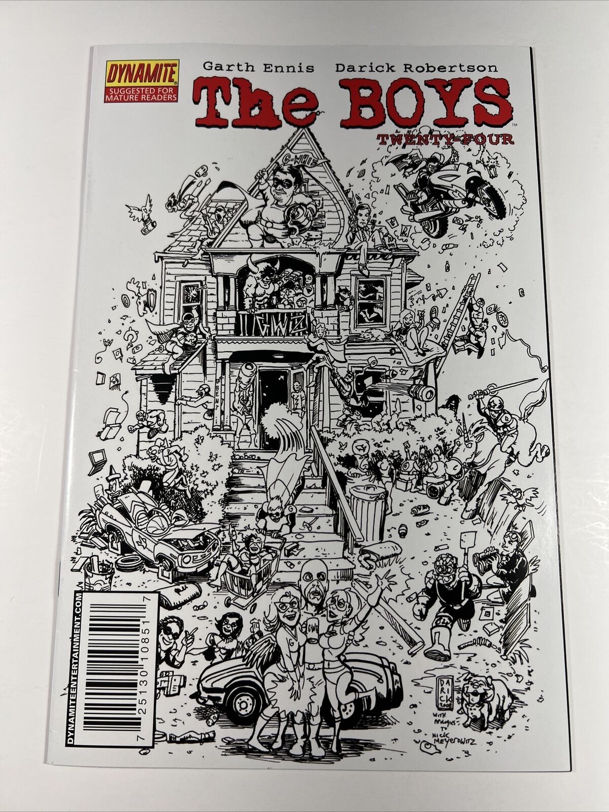 The Boys #24 Sketch Variant Animal House Dynamite Entertainment 1st G-WIZ Amazon