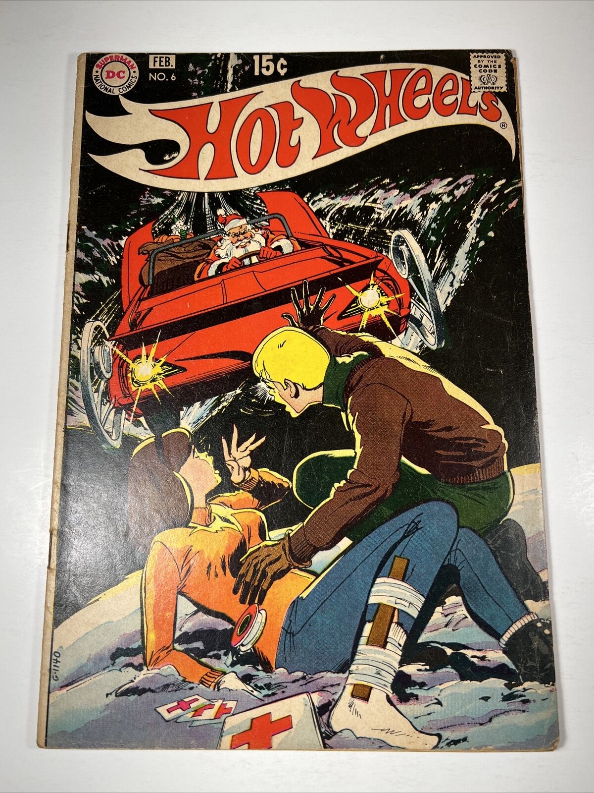 Hot Wheels 6 DC Comics 1971 BAD SANTA! HTF Comic - HTF Christmas Loose CF